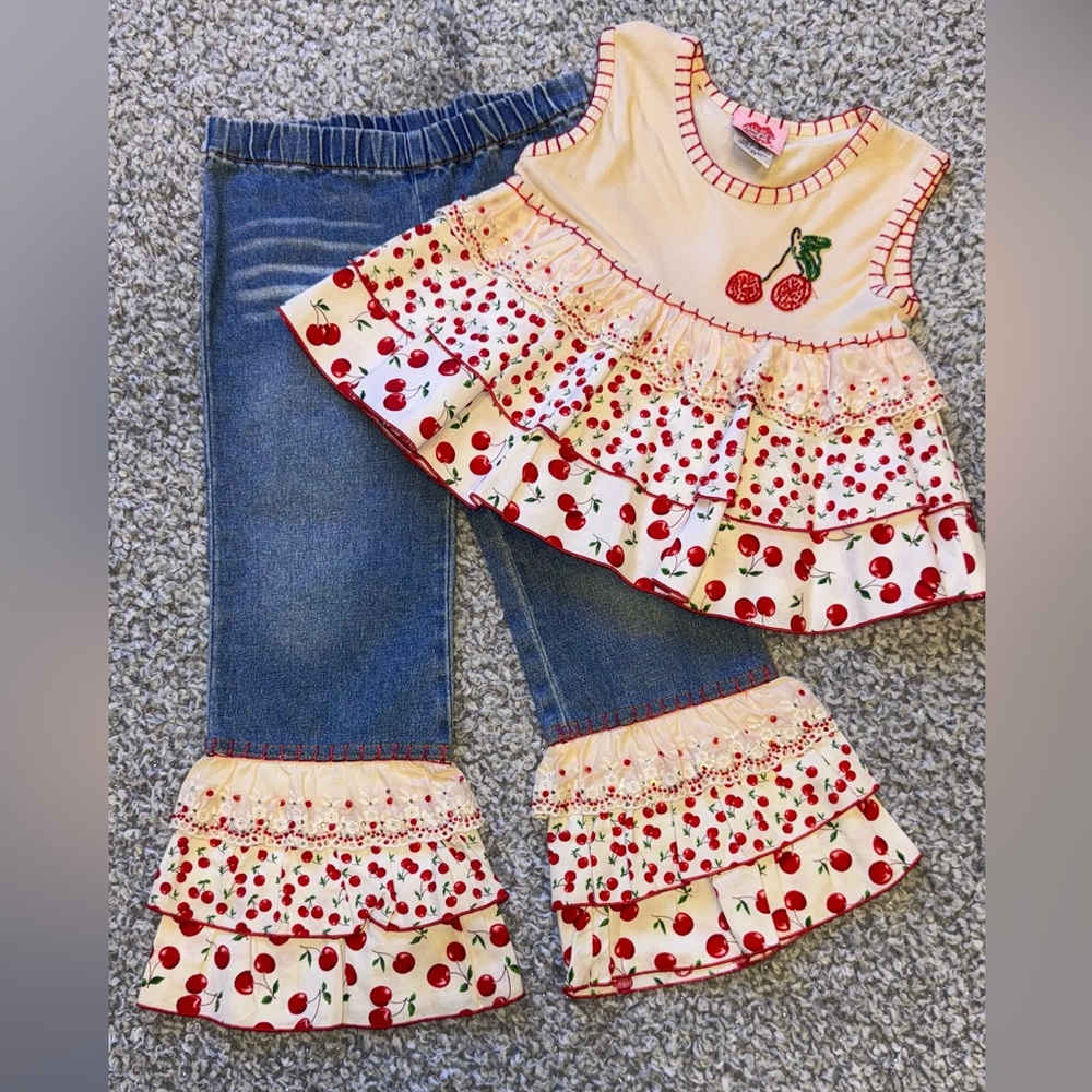 Cherry Blossom Kids Outfit Set